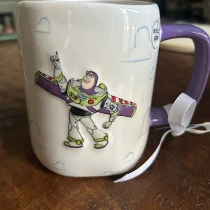 Rae Dunn White and Purple Buzz Lightyear Mug